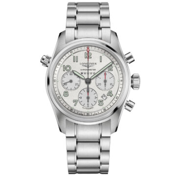 Longines, Spirit, 42mm Steel, Automatic, 100M: White Dial
