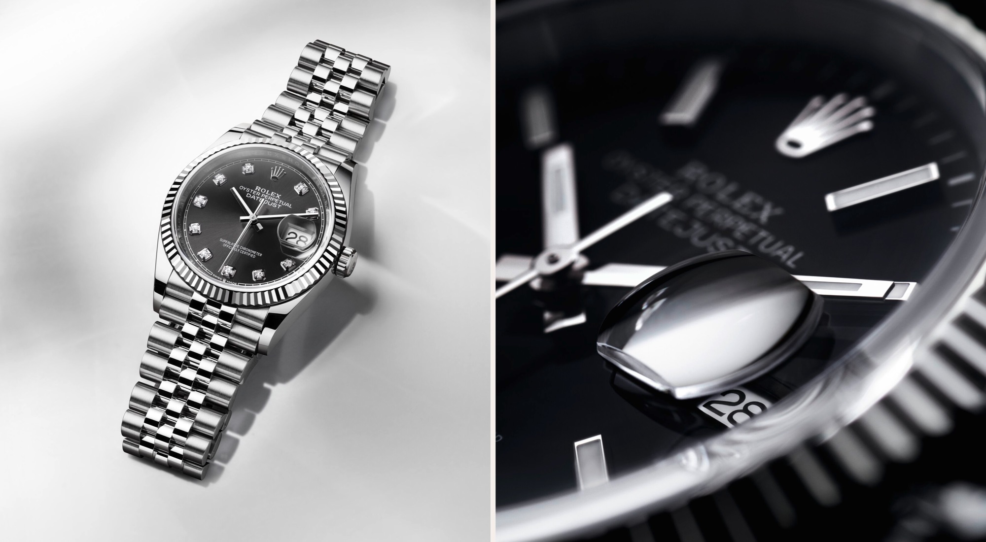 Rolex Datejust m126234-0027 and dial close up