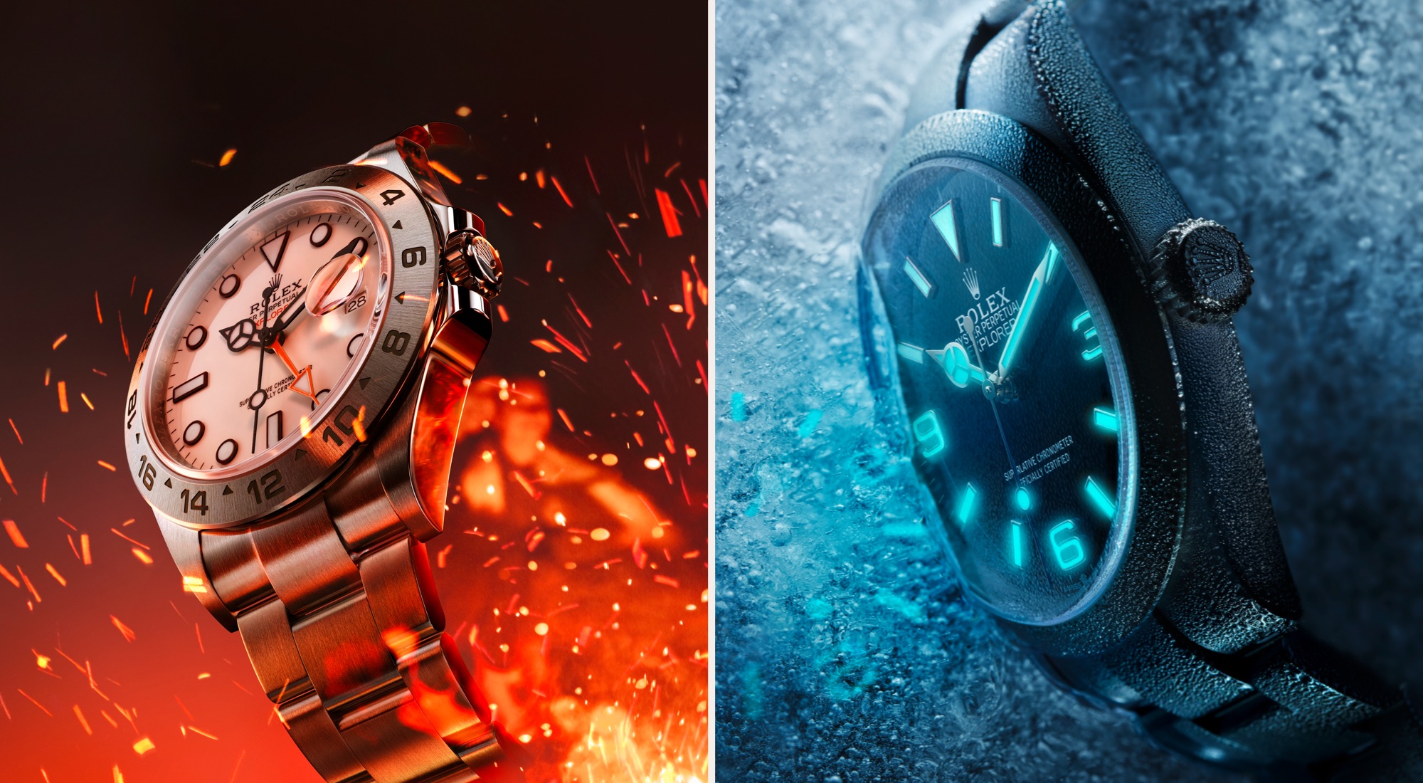 Rolex Explorer m226570-0001 and m224270-0001