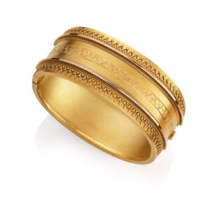 Late Victorian, 15ct Yellow Gold Bangle