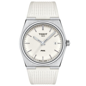 Tissot, PRX White Rubber Strap, Automatic Unisex Watch