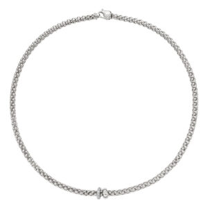 FOPE, Solo Collection, 18ct White Gold Diamond Flex'It Necklace : 0.29 carats