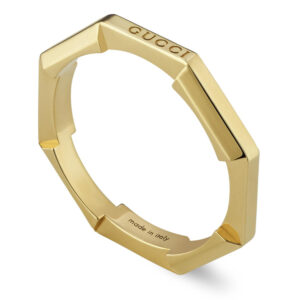 Gucci Link to Love, 18ct Yellow Gold Mirrored Ring