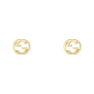 Gucci Interlocking, 18ct Yellow Gold Stud Earrings