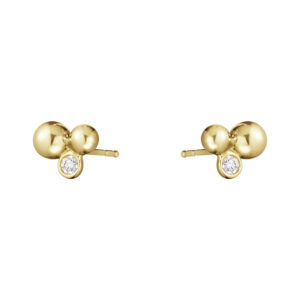 Georg Jensen, 18ct Yellow Gold Moonlight Grapes Diamond Set Earrings: 0.07 carats
