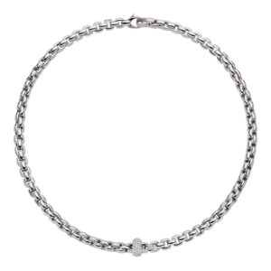 FOPE, EKA Collection, 18ct White Gold Diamond Necklace: 0.40 carats