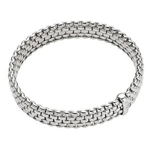 FOPE, Panorama Collection, 18ct White Gold Diamond Flex'It Bracelet: 0.01 carats