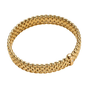 FOPE, Panorama Collection, 18ct Yellow Gold Diamond Flex’It Bracelet: 0.01 carats