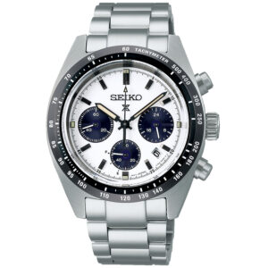 Seiko, Prospex White Speedtimer 1969 Re-Creation, Solar Men's Watch