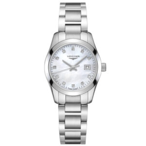 Longines, Conquest Classic Mother of Pearl & Diamond Dial, Quartz Women's Watch