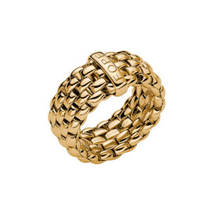 FOPE, Essentials Collection, 18ct Yellow Gold Flex'It Ring