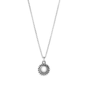Georg Jensen, Sterling Silver Moonlight Blossom Pendant & Chain