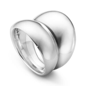 Georg Jensen, Sterling Silver Large Curve Ring
