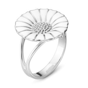Georg Jensen, Sterling Silver White Daisy Ring