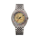DOXA SUB 300T, Clive Cussler Special Edition with a 42.5mm aged-look stainless steel case and bracelet strap featuring a date function and an aged-look gold coloured dial with a compass design.