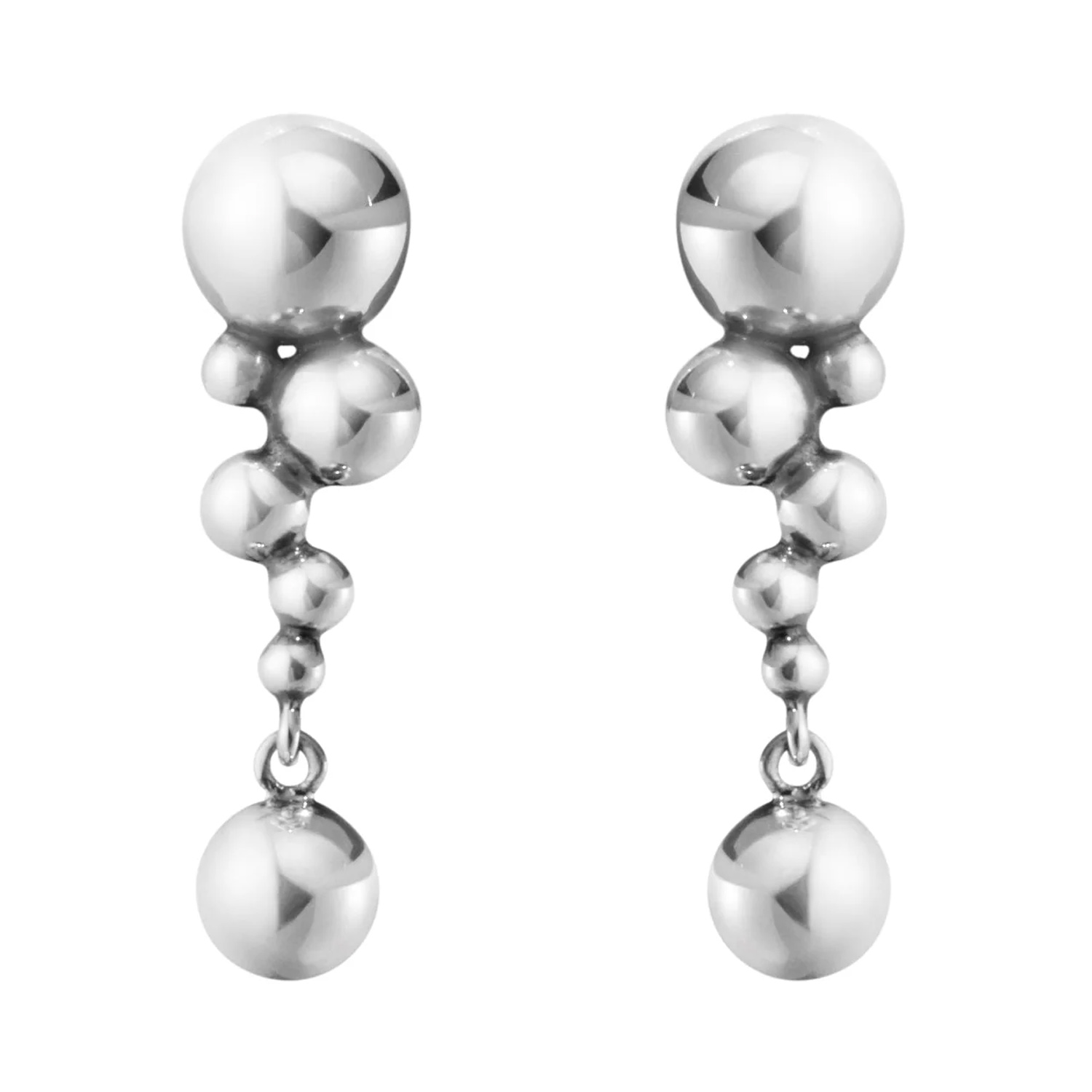 Georg Jensen, Sterling Silver Moonlight Grapes Small Earrings