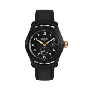 Bremont, Broadsword Jet with a 40mm stainless steel case and black rubber strap featuring a date function, seconds hand and a black dial.