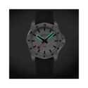 Mondaine, Numeri Black Silicone with a 42mm stainless steel case and a black silicone strap featuring a white dial and a stainless steel bezel.