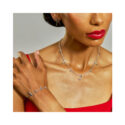 A sterling silver bracelet from Lucy Quartermaine's Shard collection.