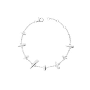 A sterling silver bracelet from Lucy Quartermaine's Shard collection.