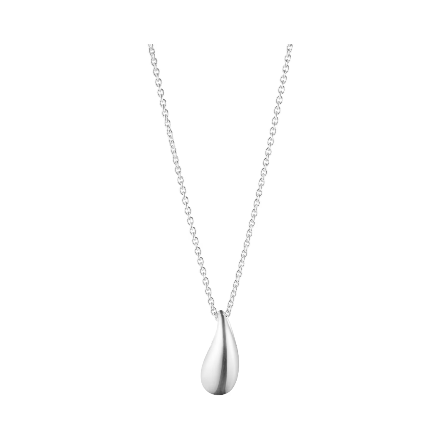 Georg Jensen, Sterling Silver Medium Reflect Pendant & Chain A sterling silver medium pendant from Georg Jensen's Reflect collection.