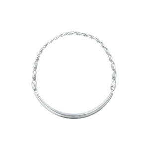 A sterling silver link chain and bar necklace from Georg Jensen's Reflect collection.