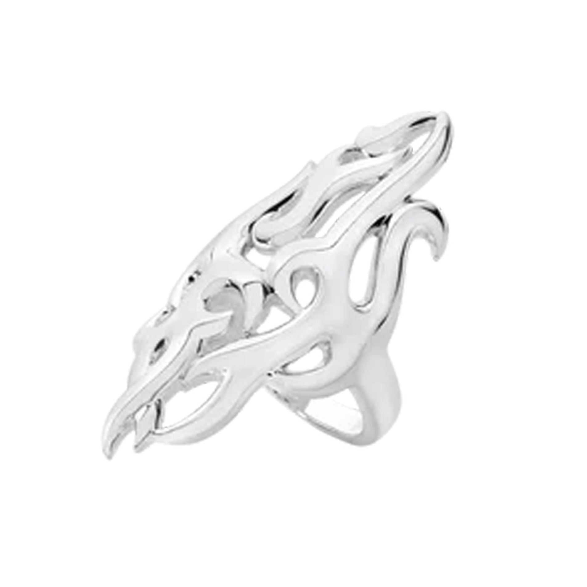 A sterling silver full air ring from Lucy Quartermaine's Elements collection.