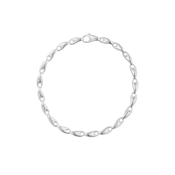 A sterling silver link bracelet from Georg Jensen's Reflect collection.