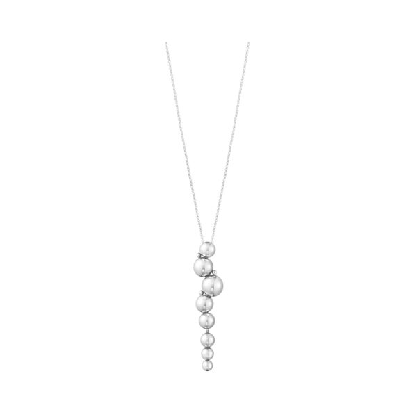 A sterling silver drop pendant and chain from Georg Jensen's Moonlight Grapes collection.