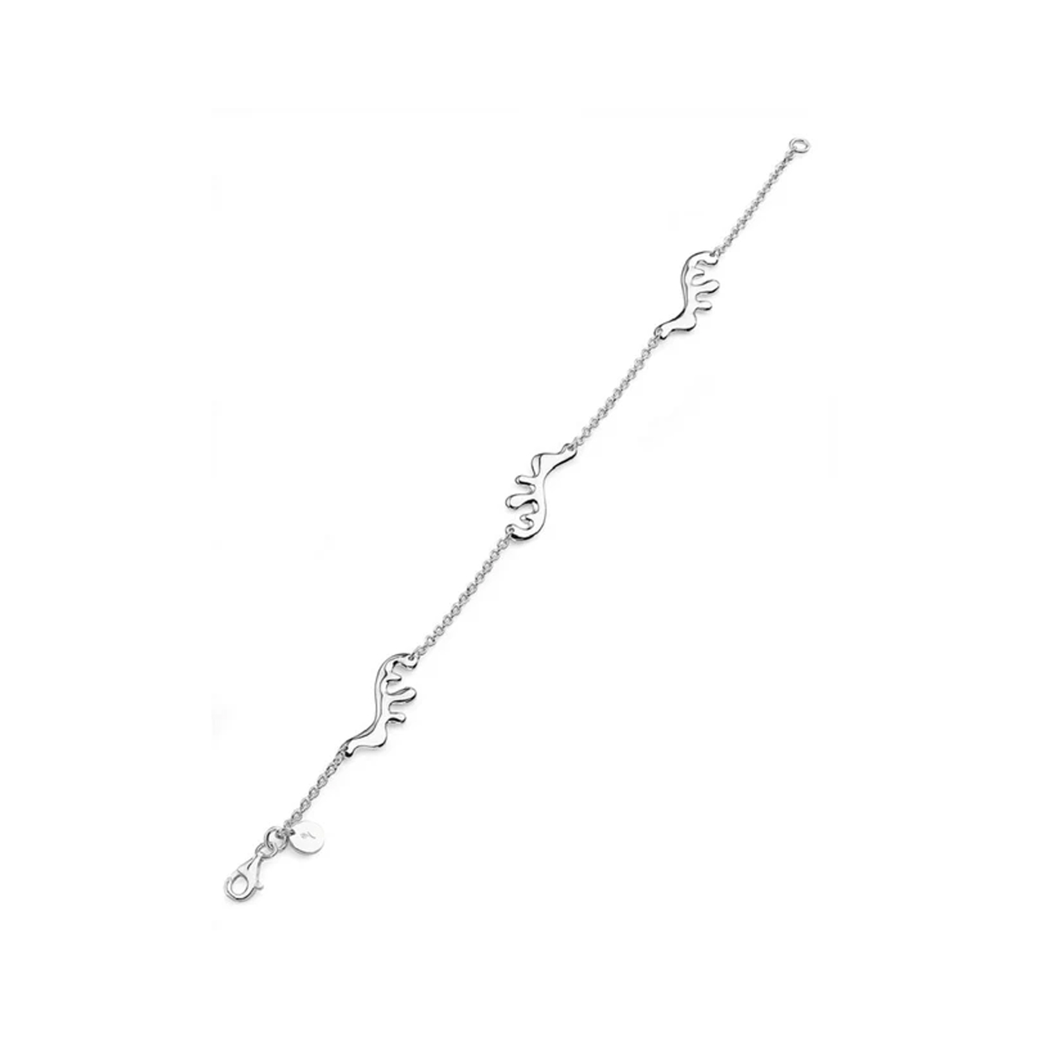 Lucy Quartermaine, Sterling Silver Wave Bracelet A sterling silver triple wave bracelet from Lucy Quartermaine's collection.