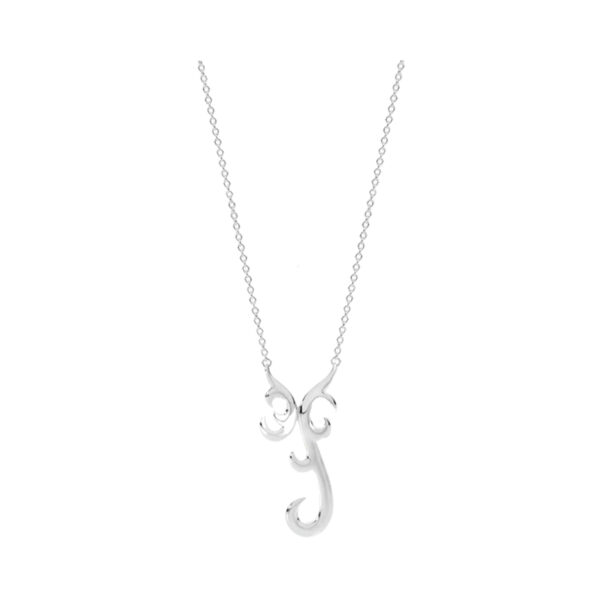 A sterling silver element air pendant and chain from Lucy Quartermaine's Elements collection.