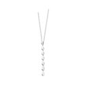 A sterling silver long tear drop pendant and chain from Lucy Quartermaine's Tear Drop collection.