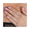 A sterling silver slim ring from Lucy Quartermaine's Hula collection.