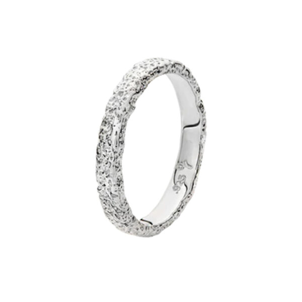 A sterling silver slim ring from Lucy Quartermaine's Hula collection.