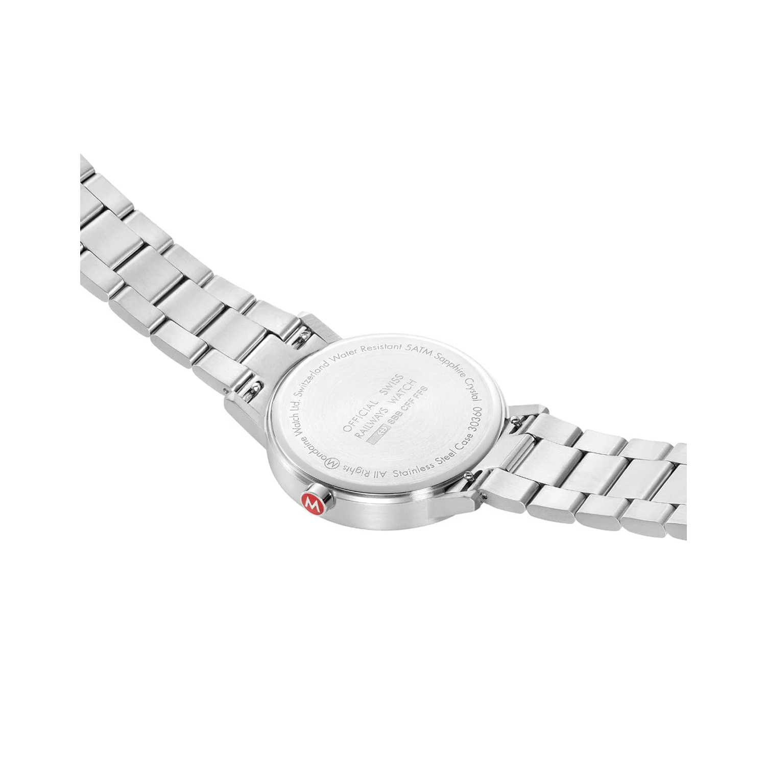 Mondaine, Classic Grey Sunray with a 40mm stainless steel case and bracelet strap featuring a grey sunray dial.