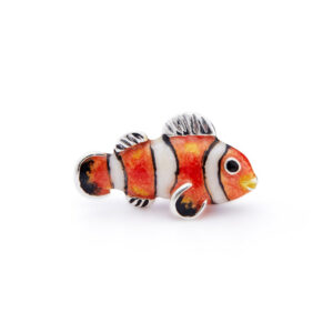 A sterling silver 'Nemo' clownfish very small figurine from Saturno by Francis Howard.