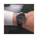 Herbelin, Newport Diver with a 42mm stainless steel case and a black rubber strap featuring a day date function and a black dial and ceramic bezel.