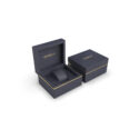 A Herbelin navy blue coloured watch box.
