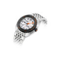 DOXA SUB 300Beta, Searambler, Automatic Men's Watch DOXA SUB 300Beta, Searambler with a 42.5mm stainless steel case and bracelet strap featuring a date function with a white dial and a black and orange ceramic bezel.