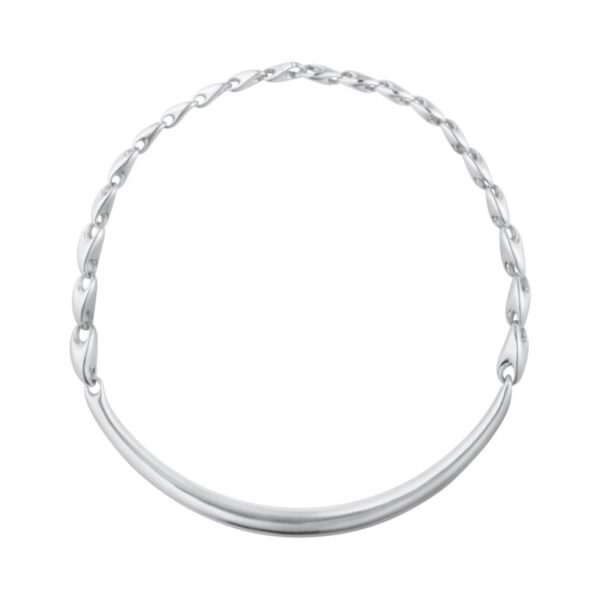 A sterling silver link chain and bar necklace from Georg Jensen's Reflect collection.
