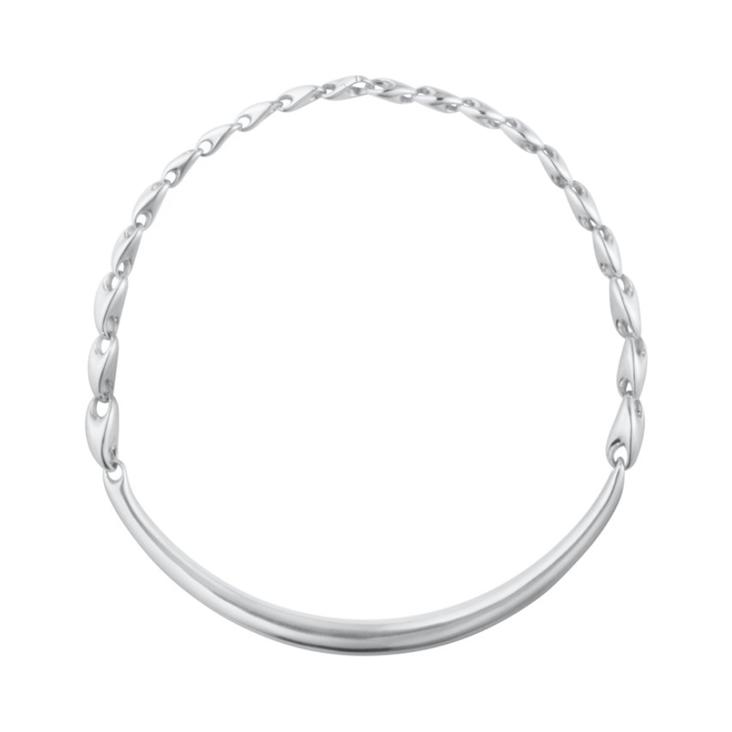 A sterling silver link chain and bar necklace from Georg Jensen's Reflect collection.
