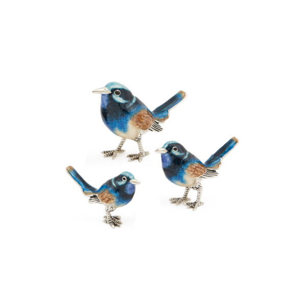 A sterling silver bluebird figurine from Saturno by Francis Howard.
