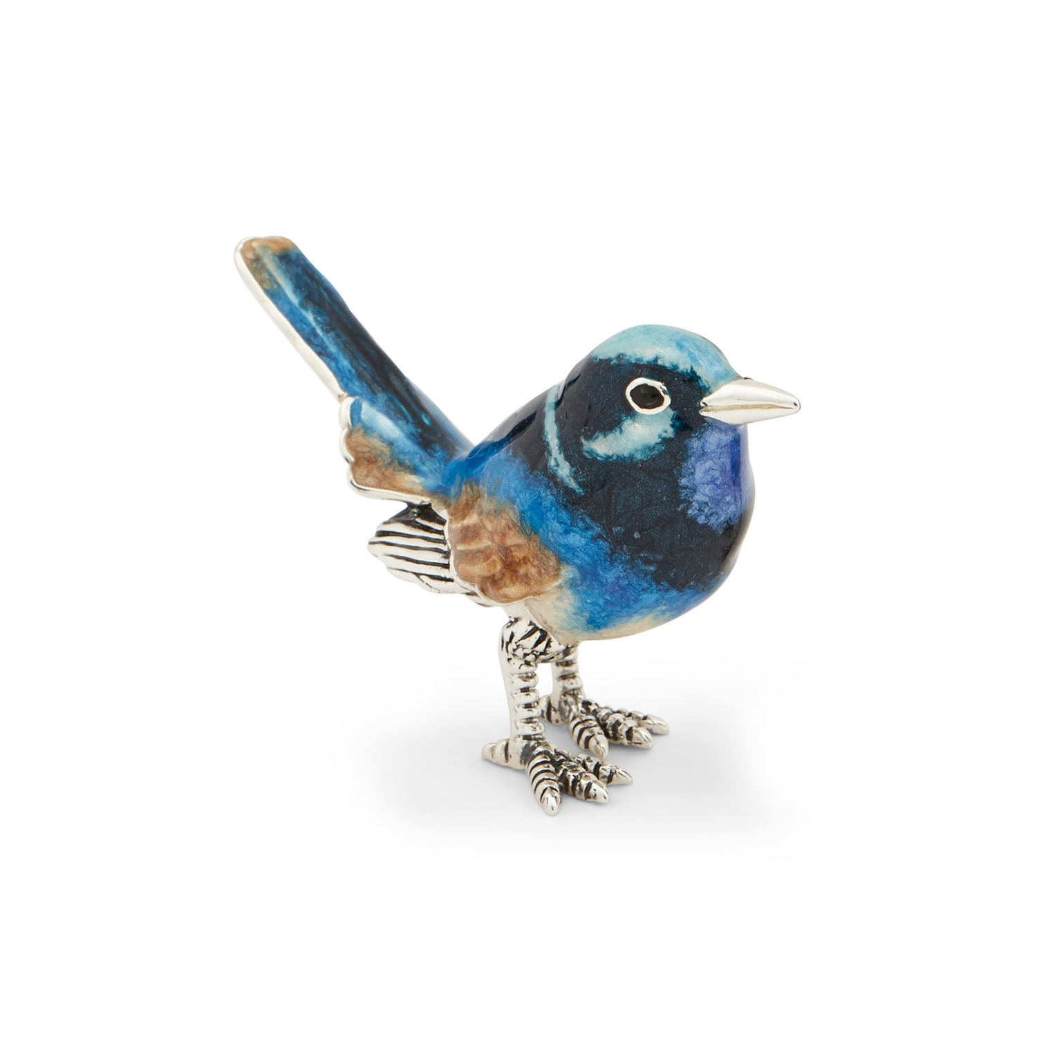 A sterling silver bluebird figurine from Saturno by Francis Howard.