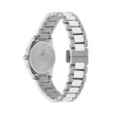 Gucci G-Timeless with a 27mm stainless steel case and bracelet strap featuring a cat design on a silver dial.
