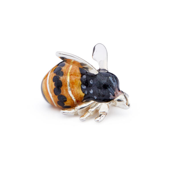 Saturno, Sterling Silver Bumblebee Figurine