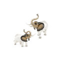 A sterling silver elephant figurine from Saturno by Francis Howard.