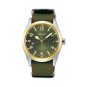 Seiko, Prospex Alpinist 'Sunbeam Forest' with a 38mm stainless steel case and a green and brown nylon fabric strap featuring a date function and a green dial.
