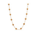 An 18ct rose gold satin finished bead necklace by Marco Bicego