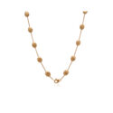 An 18ct rose gold satin finished bead necklace by Marco Bicego