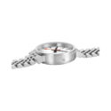 Mondaine, stop2go with a 41mm stainless steel case and bracelet strap featuring a white dial.